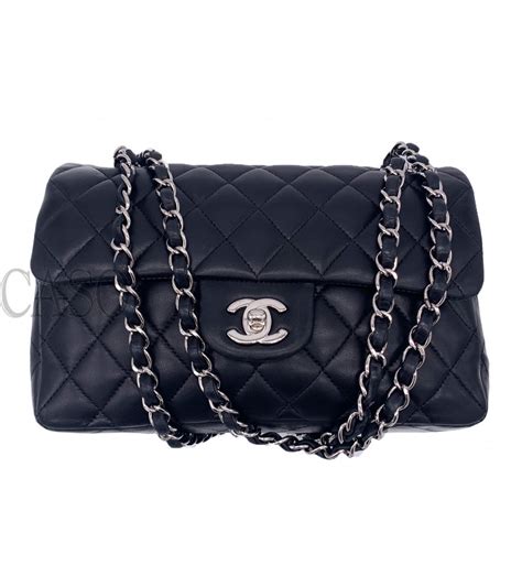 borsa chanel classica nera|CHANEL BORSA CLASSICA GRANDE IN PELLE .